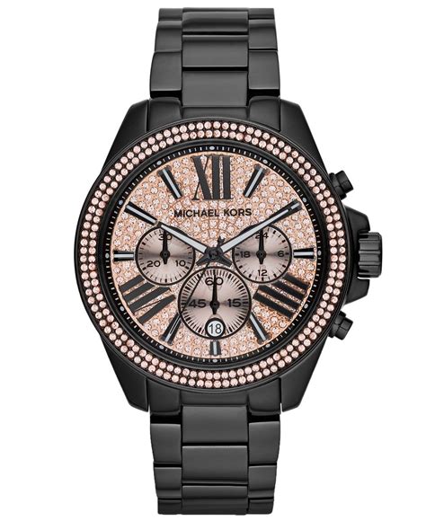 montre michael kors femme|michael kors black watches women.